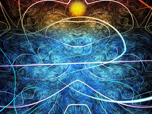 Product picture Azure shallow sunset fractal art